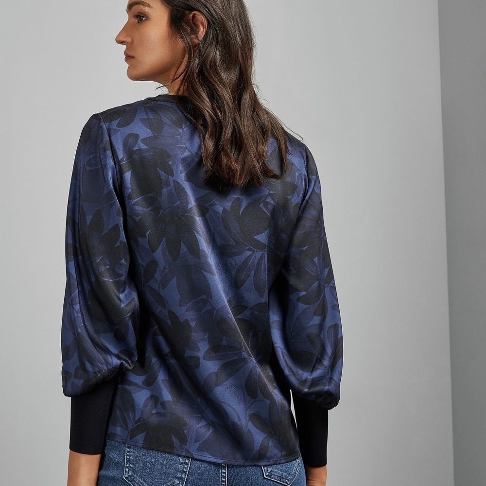 Navy Blue Women's Top - Picture 3 of 15